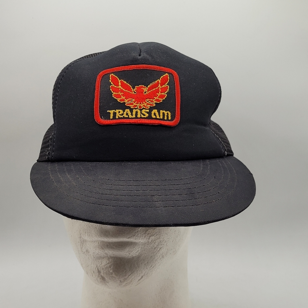 Vintage Trans Am Pontiac Trucker Hat Snapback Hat Foam Black Adjustable
